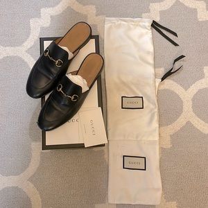 Gucci Princetown mules/slides 38 Navy